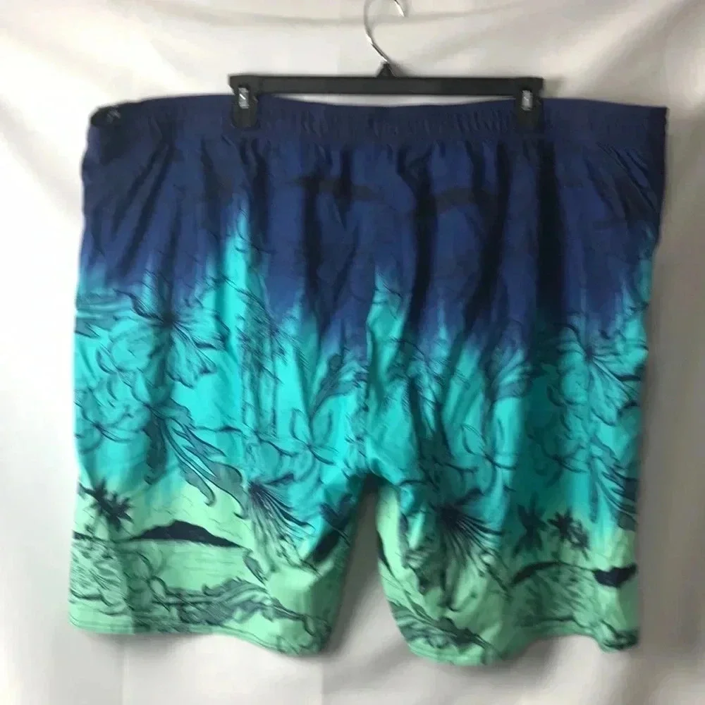 NWT ROUNDTREE‎ & YORKE MENS 4XB SWIMSUIT. 52Wx24”L